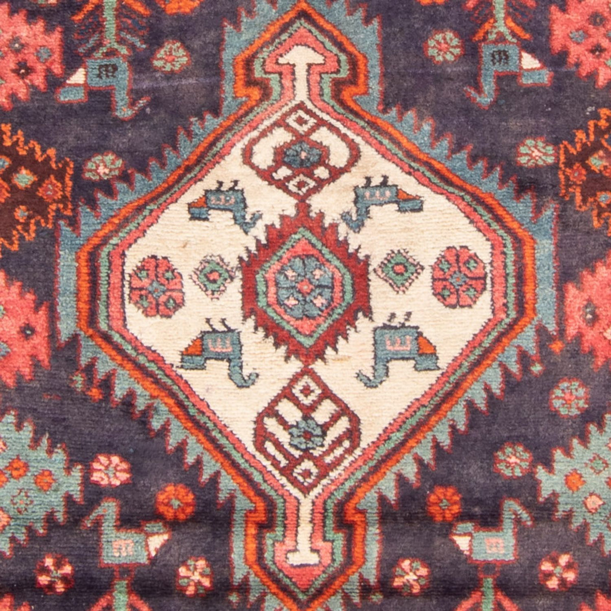 Biegacz Perski dywan - Nomadyczny - 225 x 112 cm - ciemnoniebieski