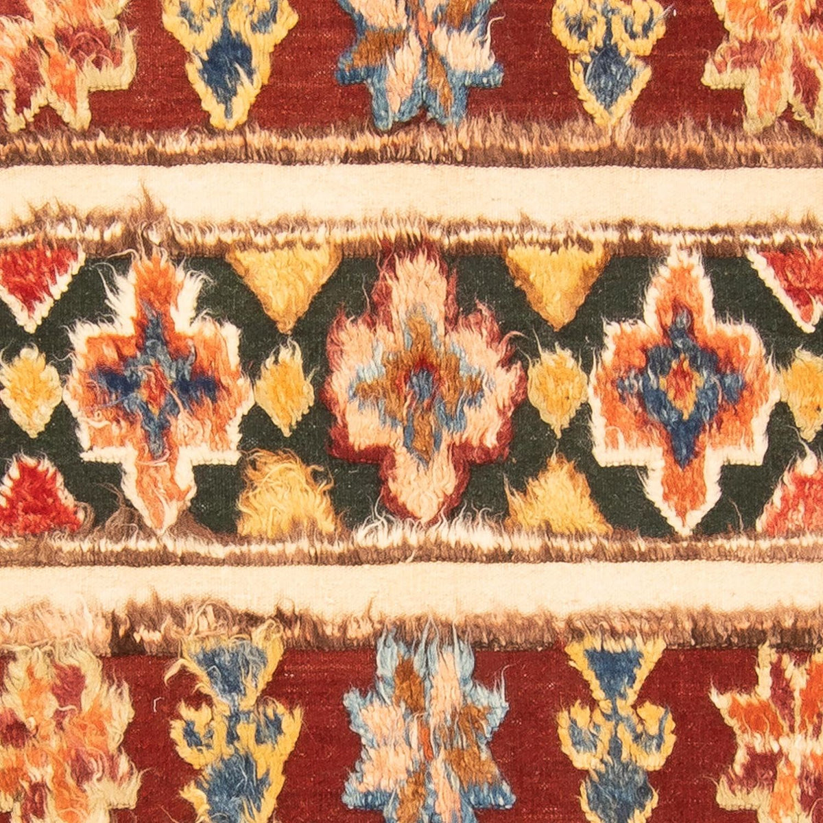 Dywan berberyjski - 211 x 158 cm - wielokolorowy