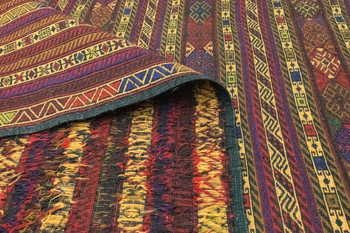 Dywan Kelim - Orientalny - 278 x 195 cm - brązowy