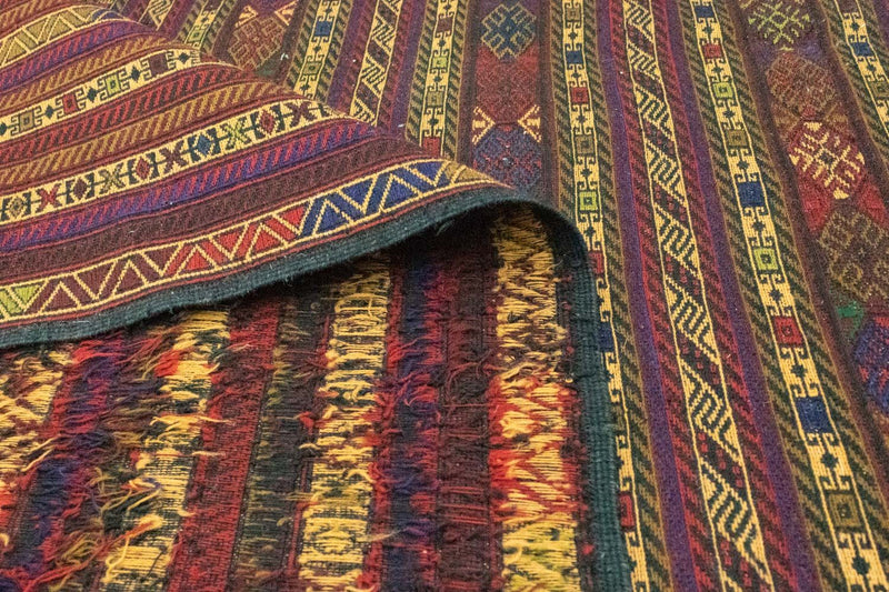 Dywan Kelim - Orientalny - 278 x 195 cm - brązowy