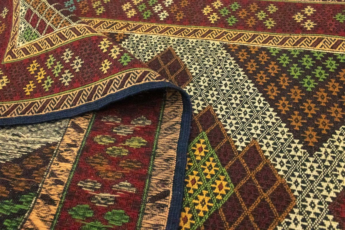 Biegacz Dywan Kelim - Orientalny - 208 x 85 cm - beżowy