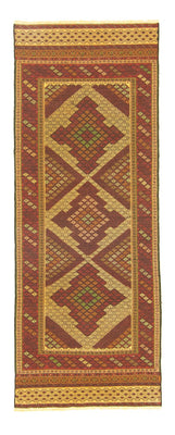 Biegacz Dywan Kelim - Orientalny - 212 x 82 cm - wielokolorowy