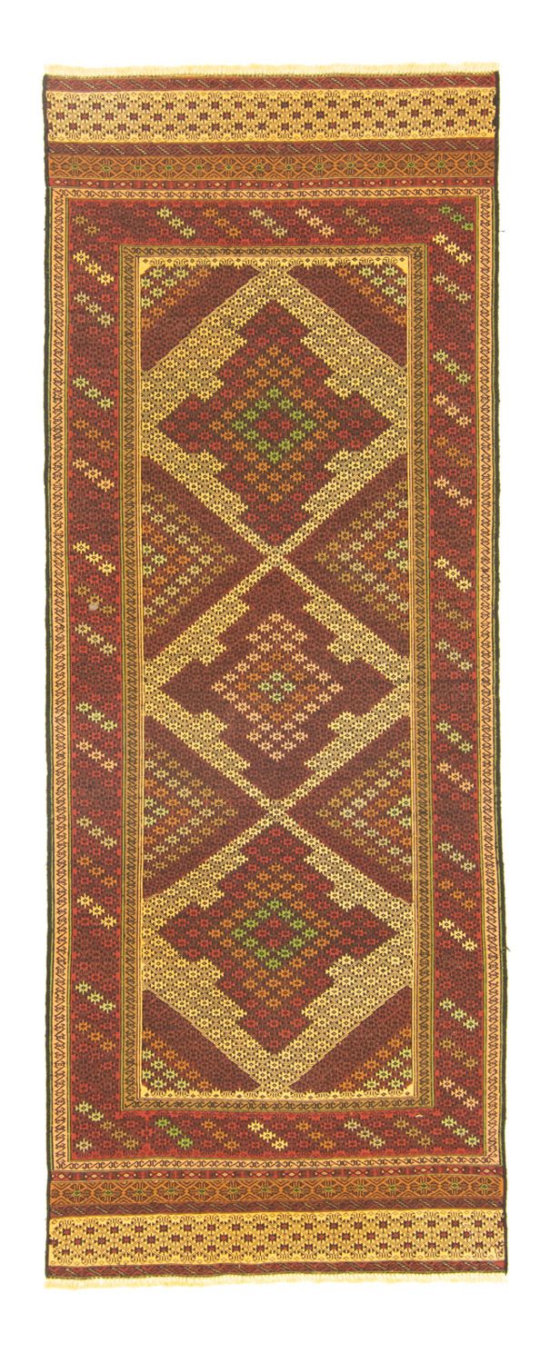 Biegacz Dywan Kelim - Orientalny - 212 x 82 cm - wielokolorowy