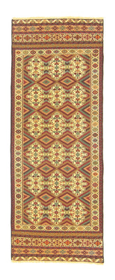 Biegacz Dywan Kelim - Orientalny - 184 x 72 cm - beżowy