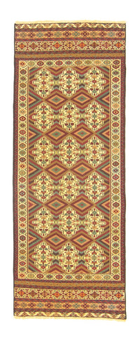 Biegacz Dywan Kelim - Orientalny - 184 x 72 cm - beżowy