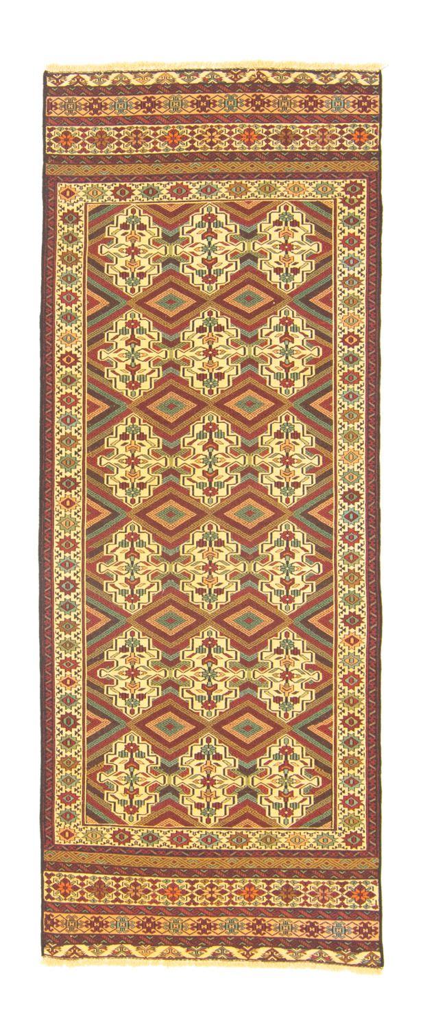 Biegacz Dywan Kelim - Orientalny - 184 x 72 cm - beżowy