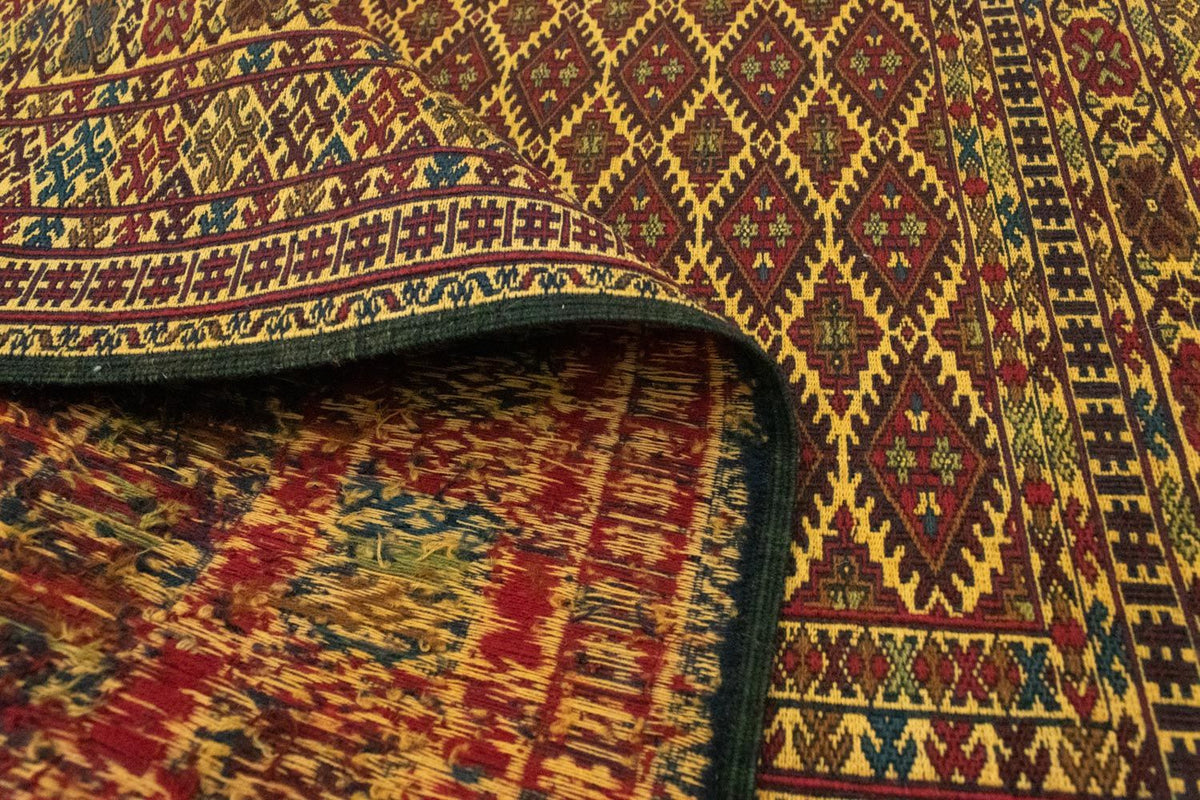 Dywan Kelim - Orientalny - 208 x 133 cm - brązowy