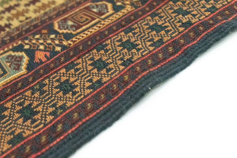 Dywan Kelim - Orientalny - 186 x 89 cm - brązowy