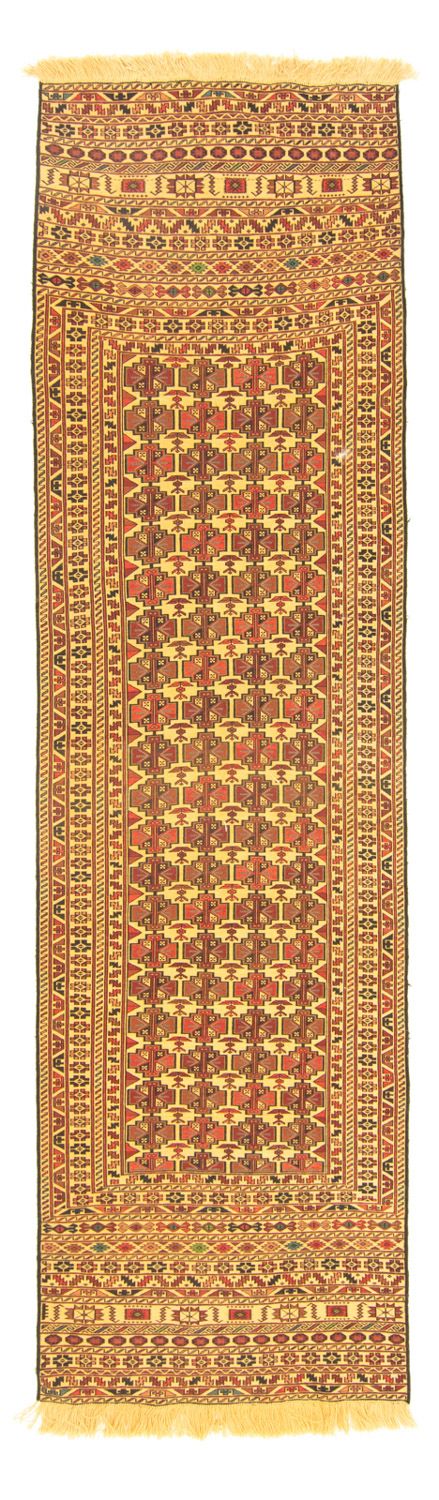 Biegacz Dywan Kelim - Orientalny - 291 x 82 cm - wielokolorowy