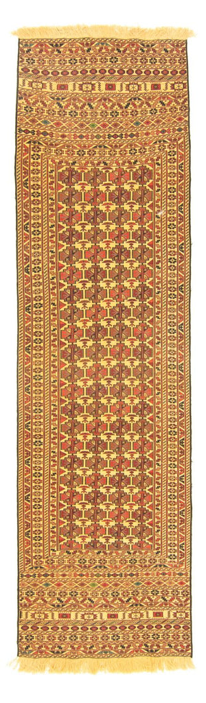 Biegacz Dywan Kelim - Orientalny - 291 x 82 cm - wielokolorowy