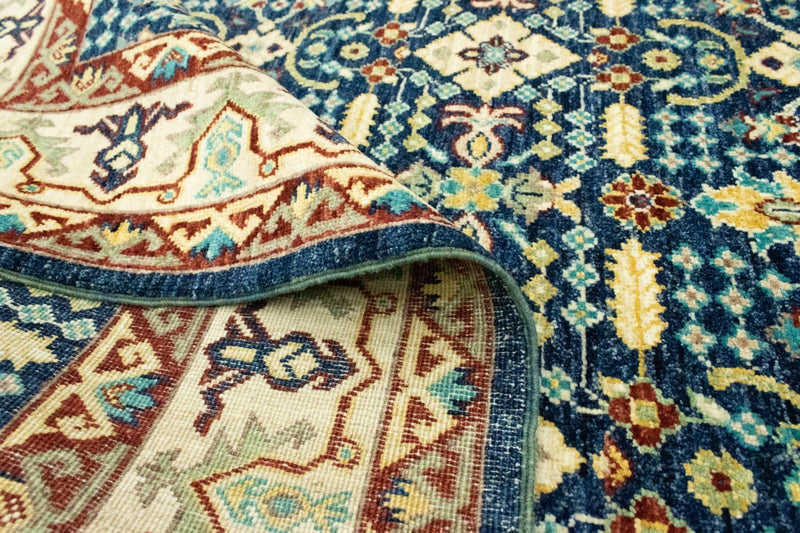 Dywan Zieglera - 180 x 123 cm - niebieski