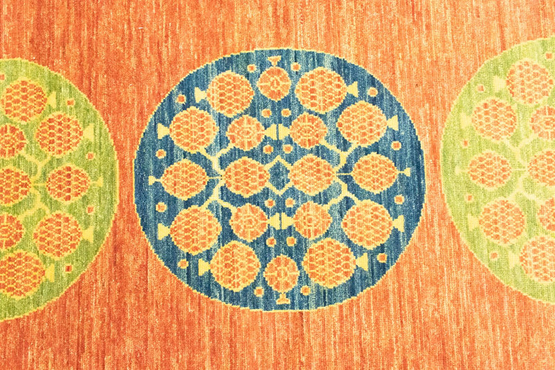 Dywan Zieglera - 257 x 184 cm - pomarańczowy