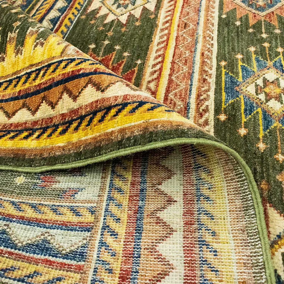 Dywan Zieglera - 173 x 155 cm - zielona