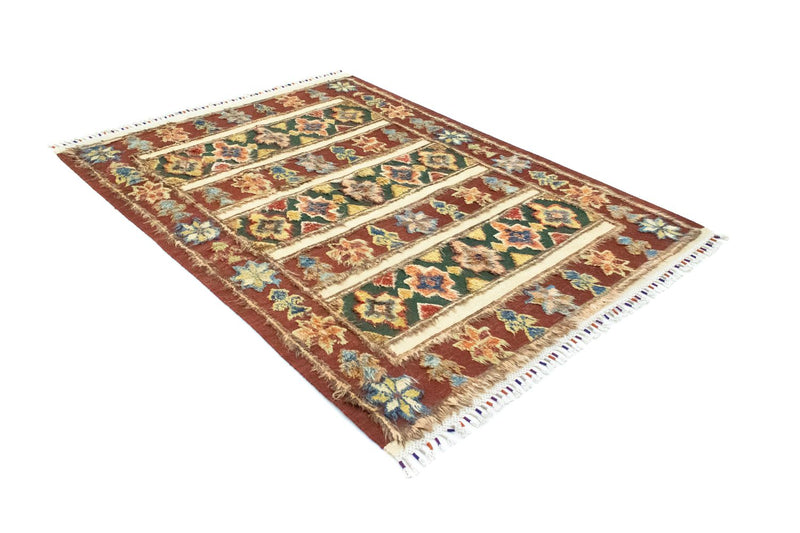 Dywan berberyjski - 211 x 158 cm - czerwony