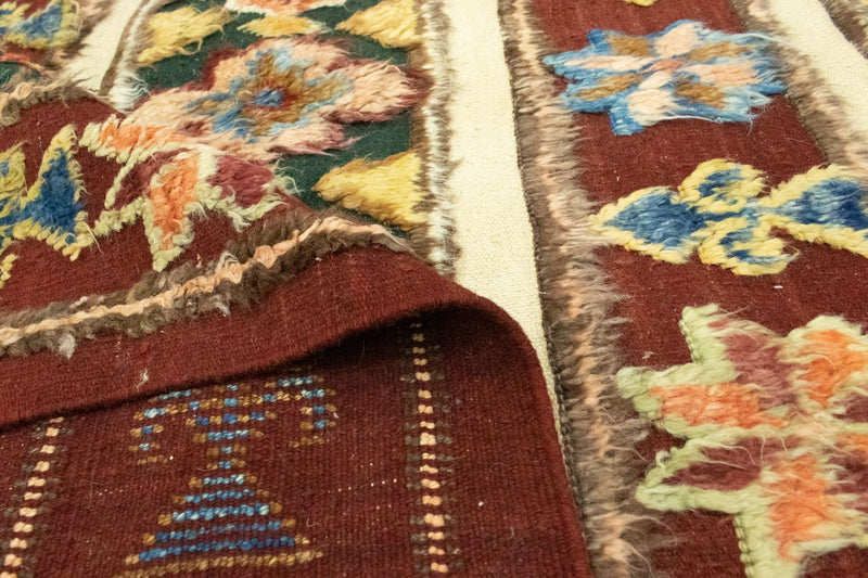 Dywan berberyjski - 211 x 158 cm - czerwony