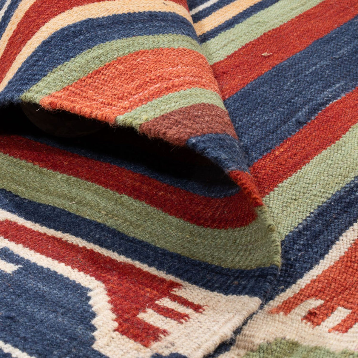 Dywan Kelim - Orientalny - 202 x 154 cm - wielokolorowy