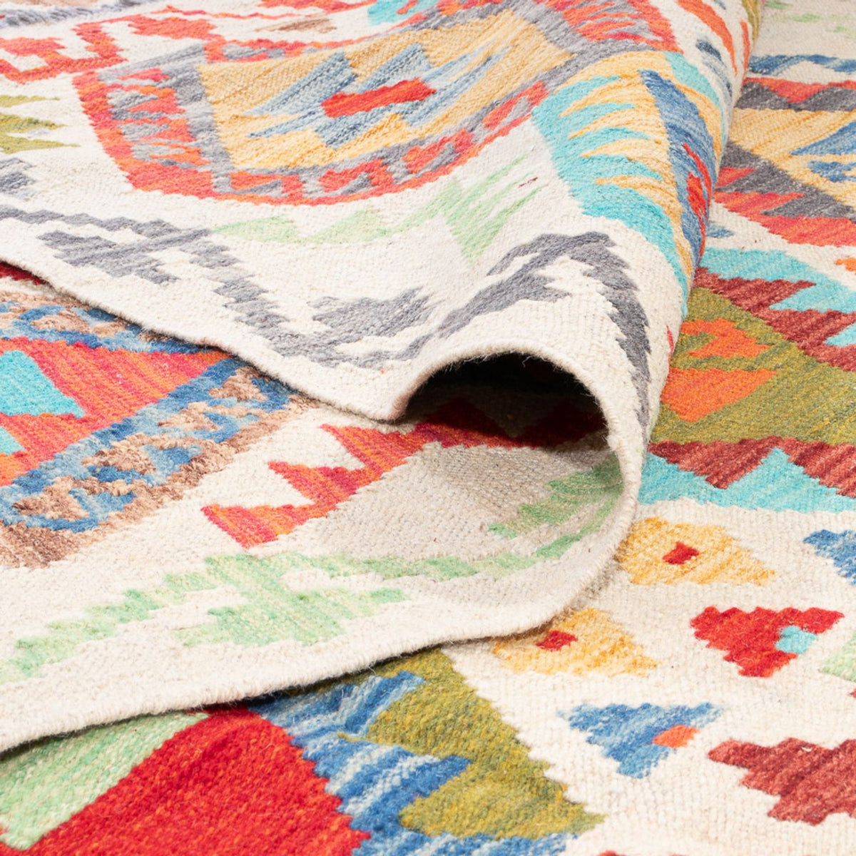 Dywan Kelim - Splash - 248 x 177 cm - wielokolorowy