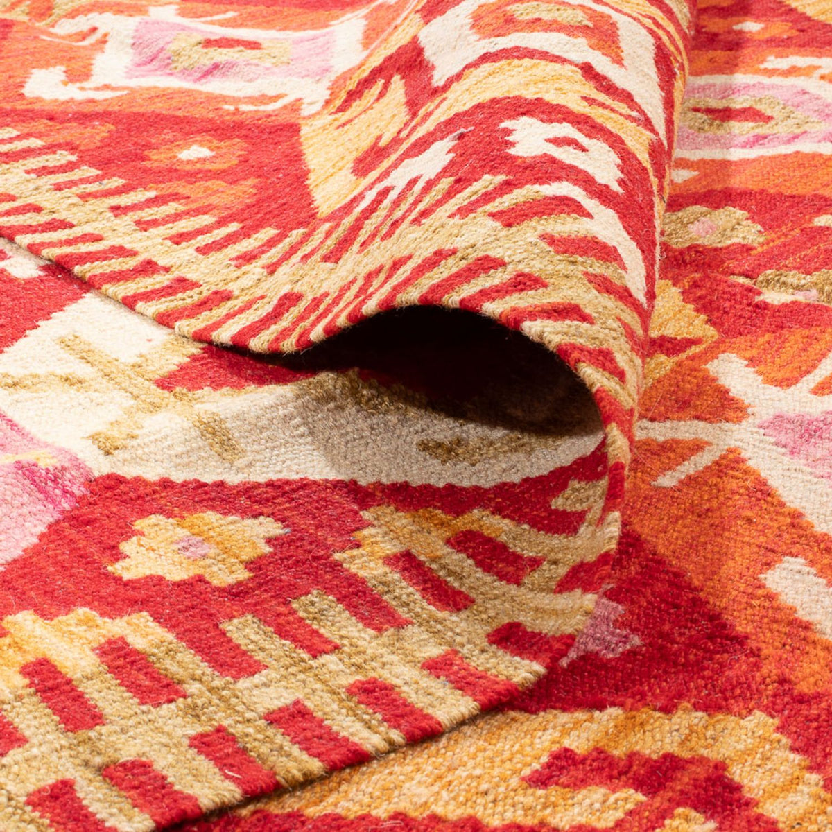 Dywan Kelim - Splash - 253 x 176 cm - wielokolorowy