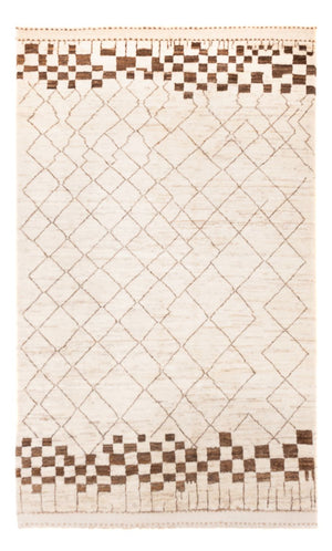 Dywan berberyjski - 228 x 156 cm - jasnoszary