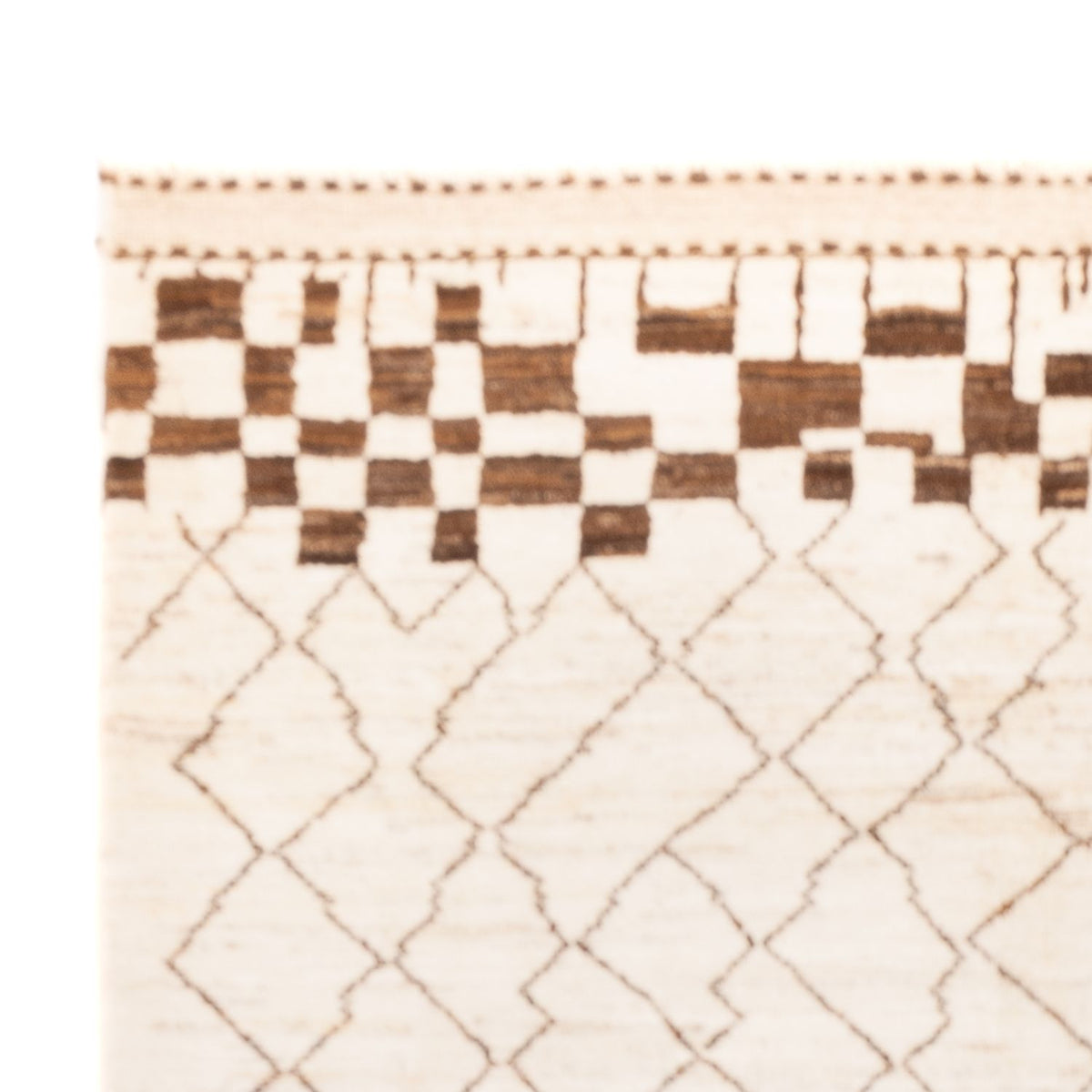 Dywan berberyjski - 228 x 156 cm - jasnoszary