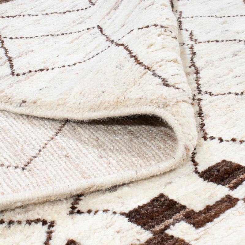 Dywan berberyjski - 228 x 156 cm - jasnoszary