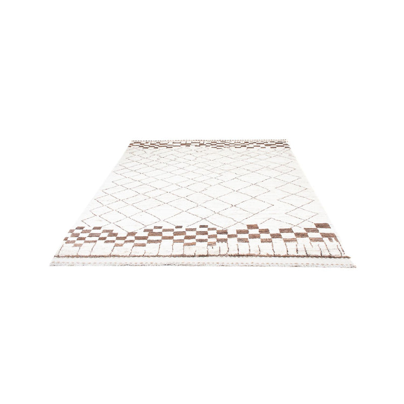 Dywan berberyjski - 228 x 156 cm - jasnoszary