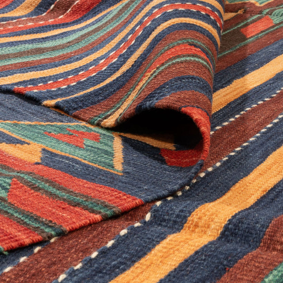 Dywan Kelim - Orientalny - 304 x 198 cm - wielokolorowy