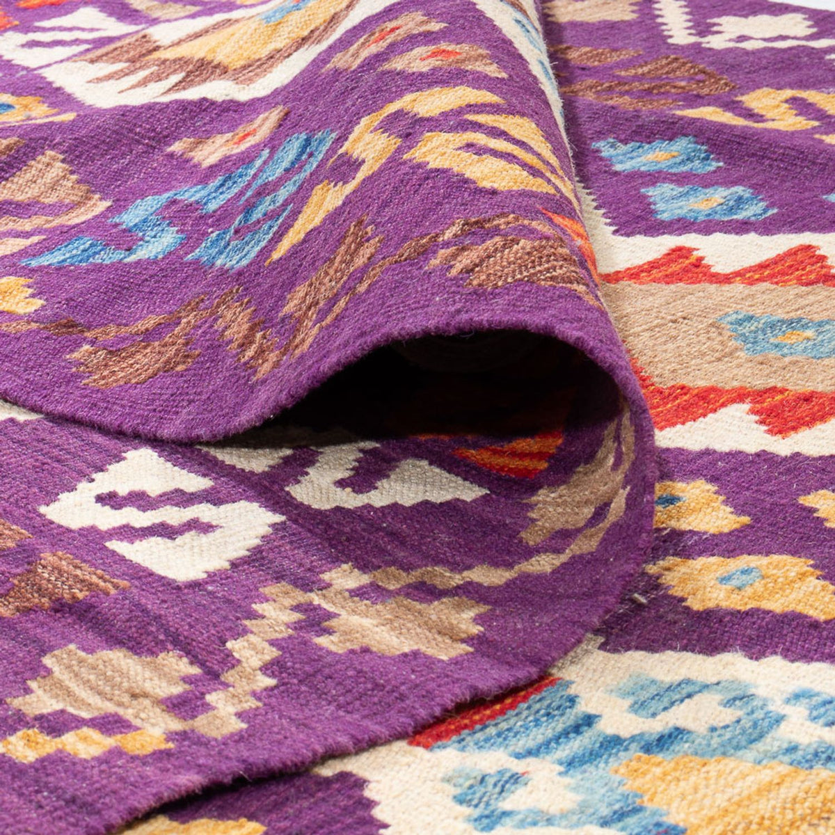 Dywan Kelim - Splash - 256 x 178 cm - wielokolorowy