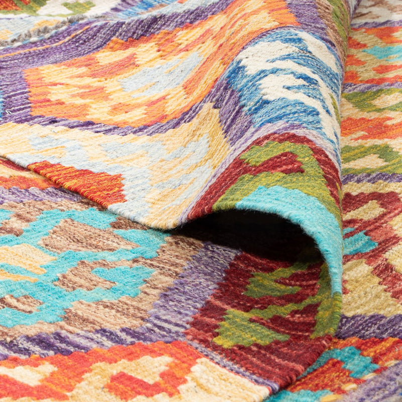 Dywan Kelim - Splash kwadratowy  - 201 x 189 cm - wielokolorowy