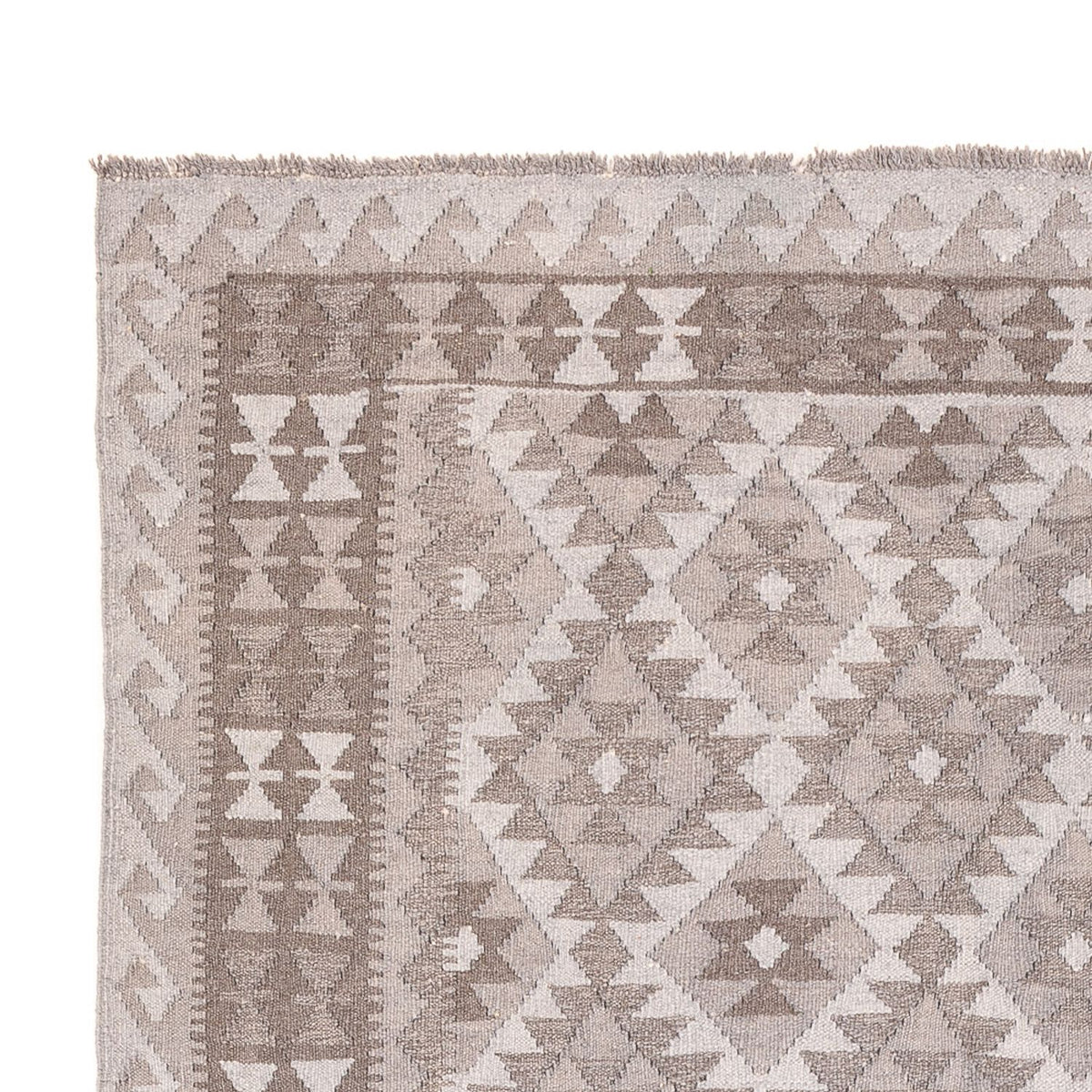 Dywan Kelim - modny - 296 x 186 cm - szary