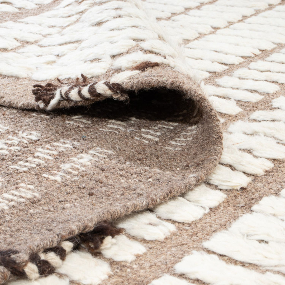 Dywan berberyjski - 289 x 215 cm - jasny beż