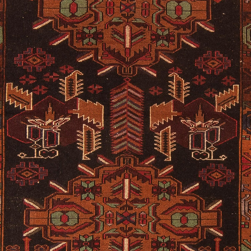 Dywan afgański - 189 x 127 cm - brązowy