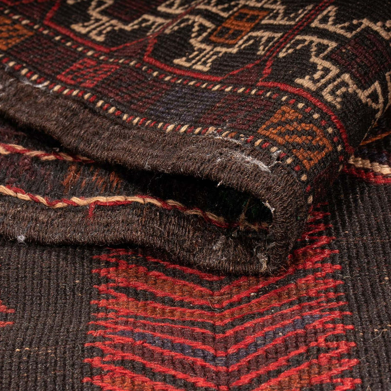 Dywan afgański - 189 x 127 cm - brązowy