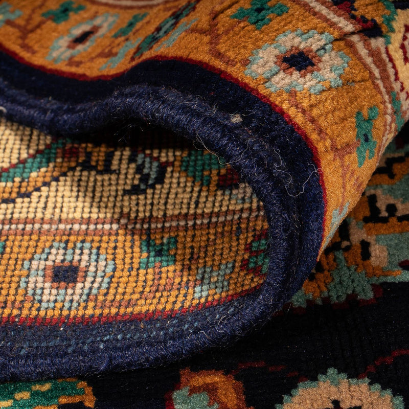 Dywan afgański - 213 x 151 cm - ciemnoniebieski