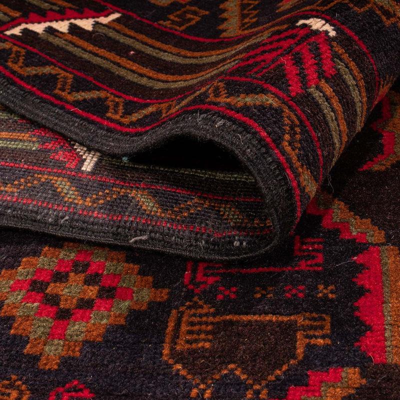 Dywan beludżycki - 204 x 125 cm - brązowy