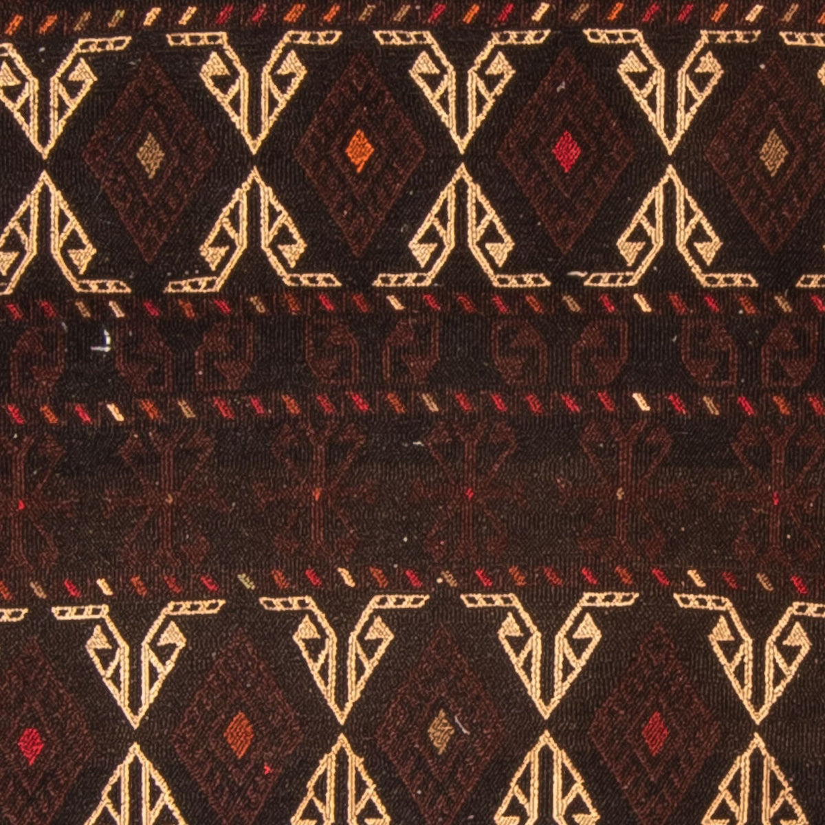 Dywan Kelim - Orientalny - 178 x 118 cm - brązowy