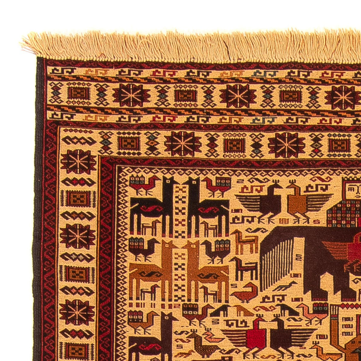 Dywan Kelim - Orientalny - 200 x 122 cm - beżowy