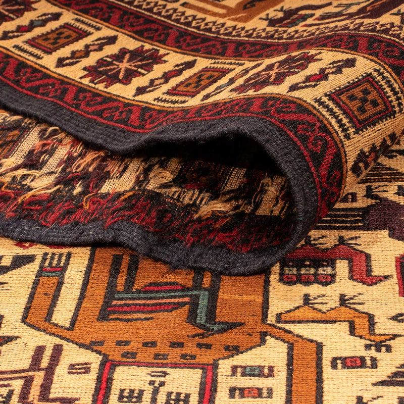 Dywan Kelim - Orientalny - 200 x 122 cm - beżowy