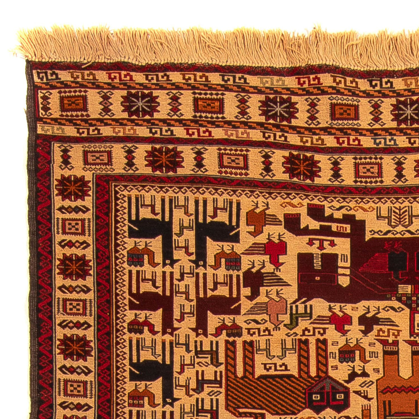 Kilim afgański Dywan 197x129cm