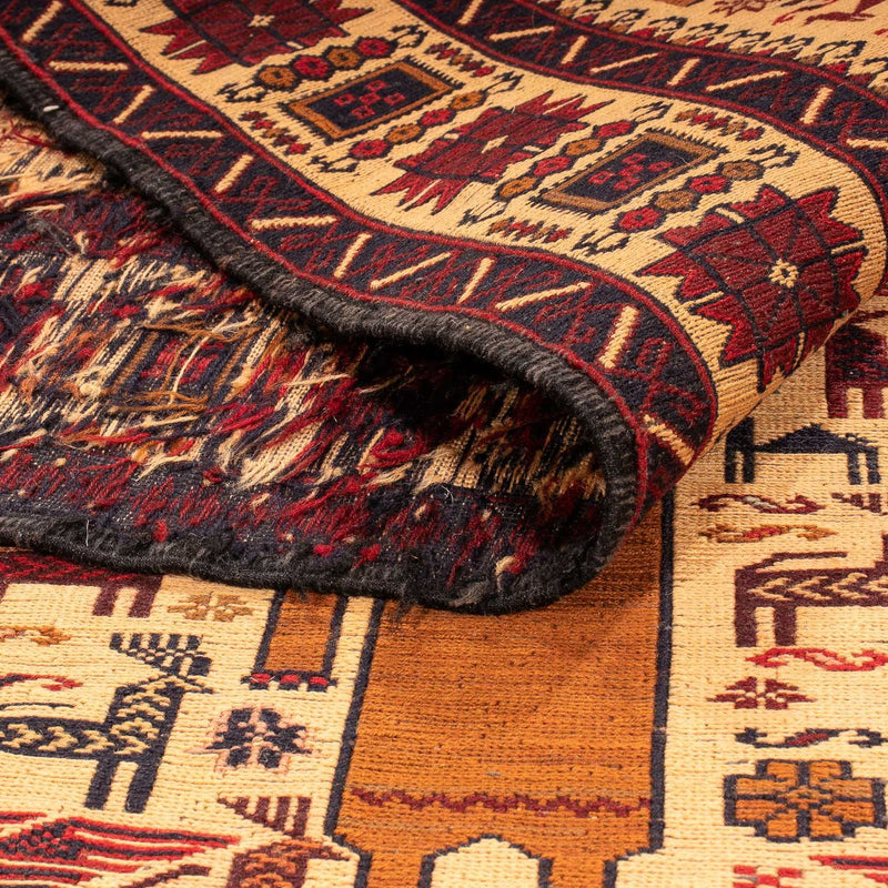 Dywan Kelim - Orientalny - 194 x 124 cm - jasnobrązowy