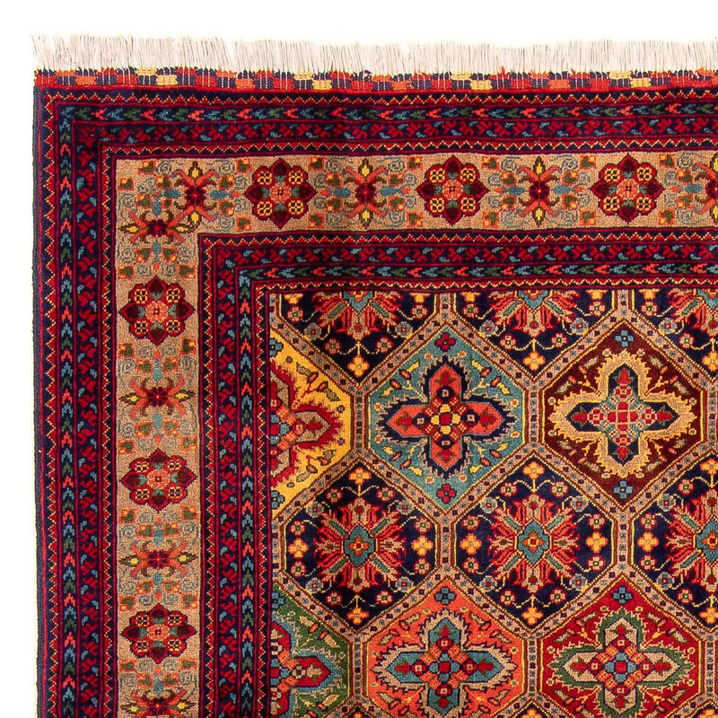 Dywan afgański - 299 x 192 cm - wielokolorowy