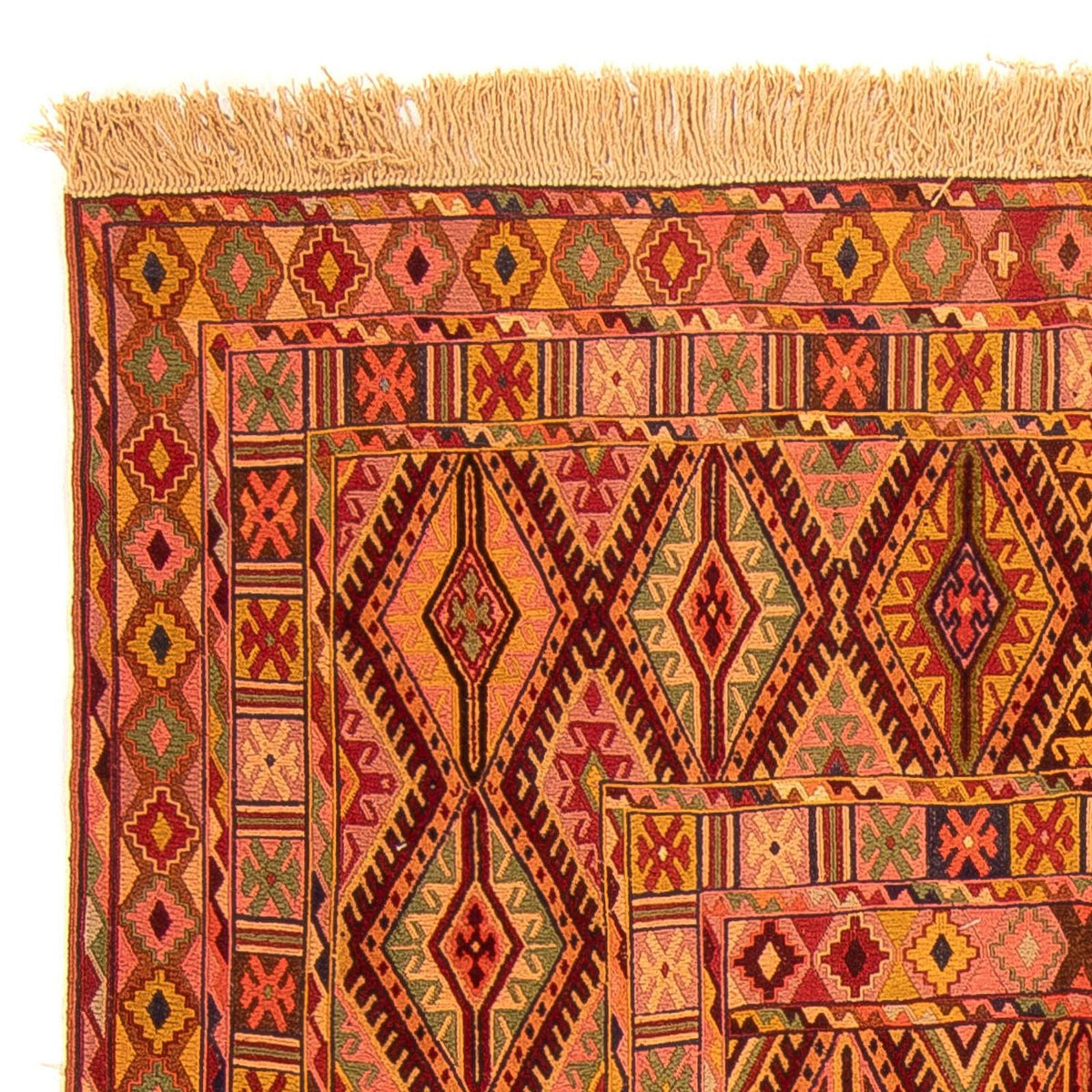 Dywan Kelim - Orientalny - 174 x 138 cm - wielokolorowy