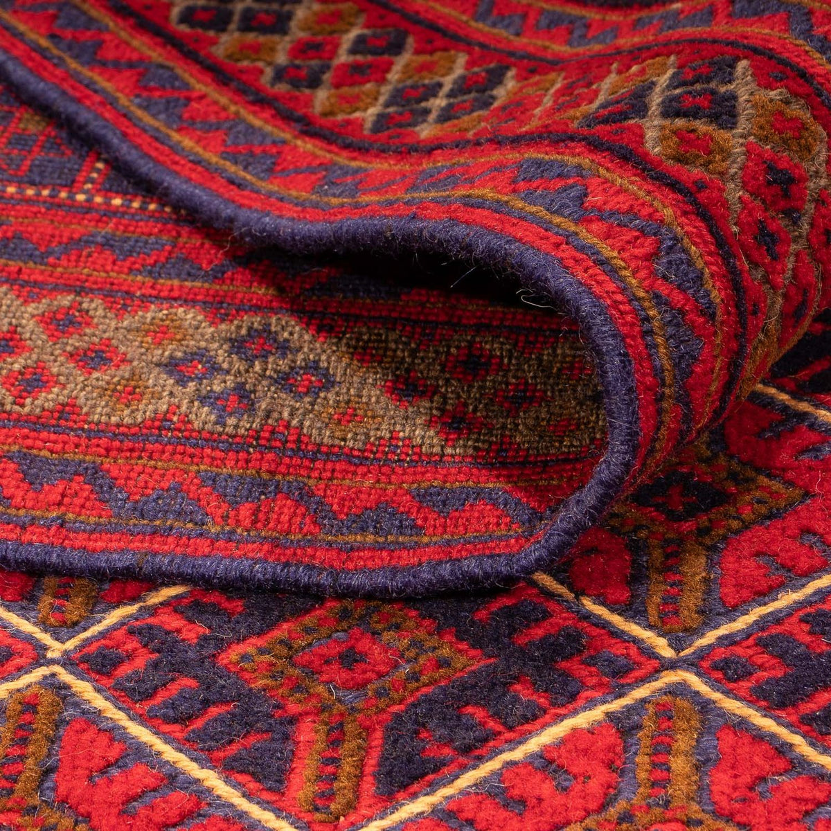 Dywan Kelim - Orientalny - 196 x 136 cm - ciemna czerwień