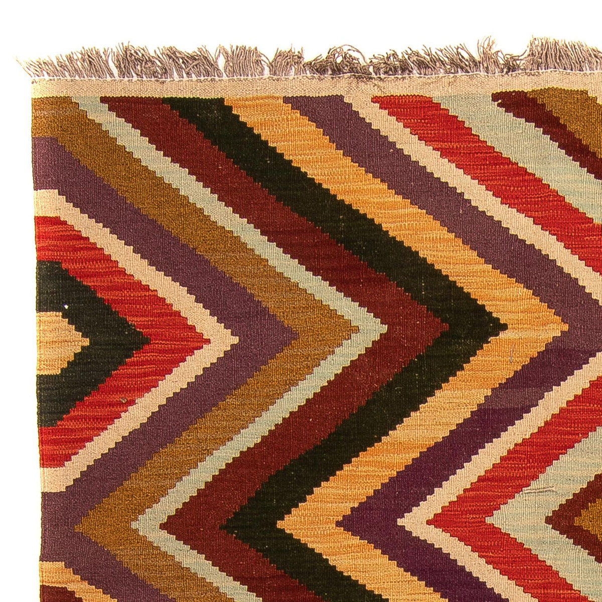 Dywan Kelim - Splash - 203 x 145 cm - wielokolorowy