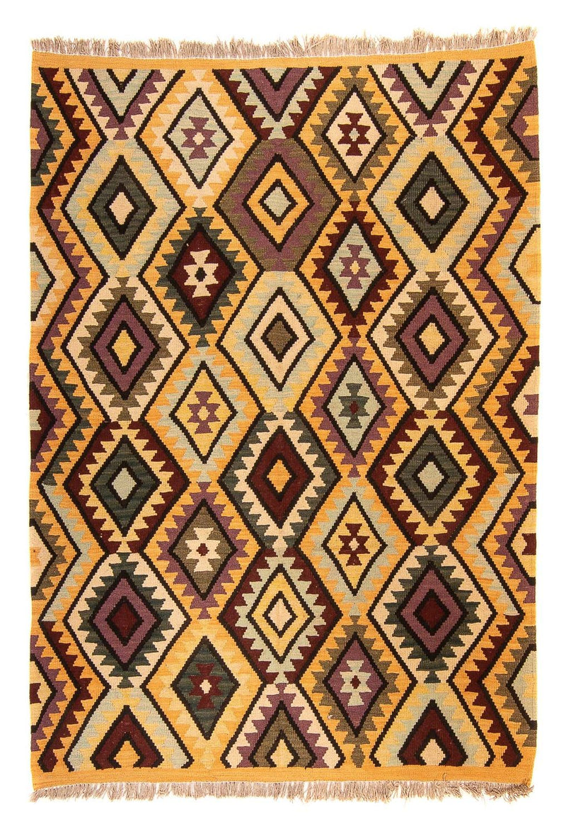 Dywan Kelim - Splash - 193 x 154 cm - wielokolorowy