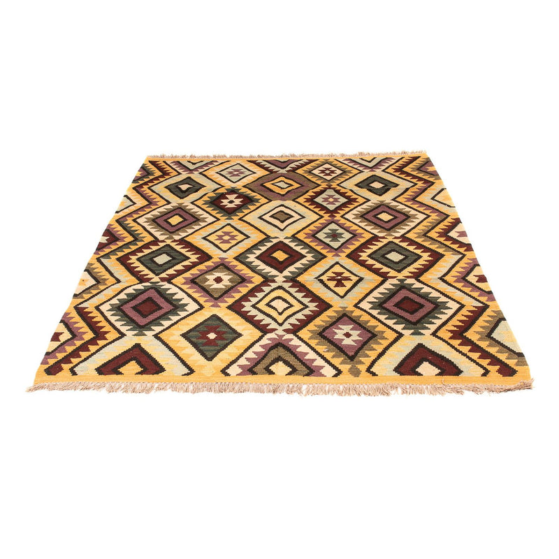 Dywan Kelim - Splash - 193 x 154 cm - wielokolorowy