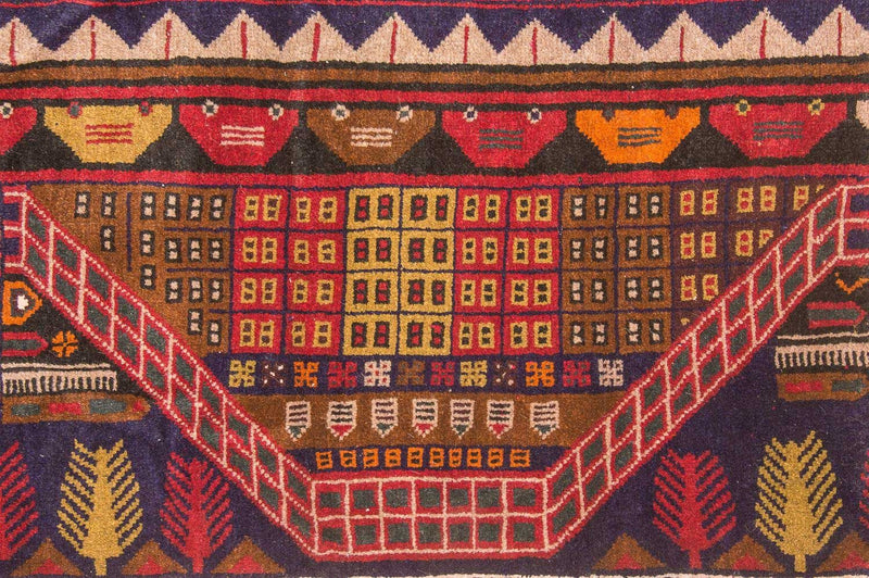 Dywan beludżycki - 140 x 85 cm - wielokolorowy