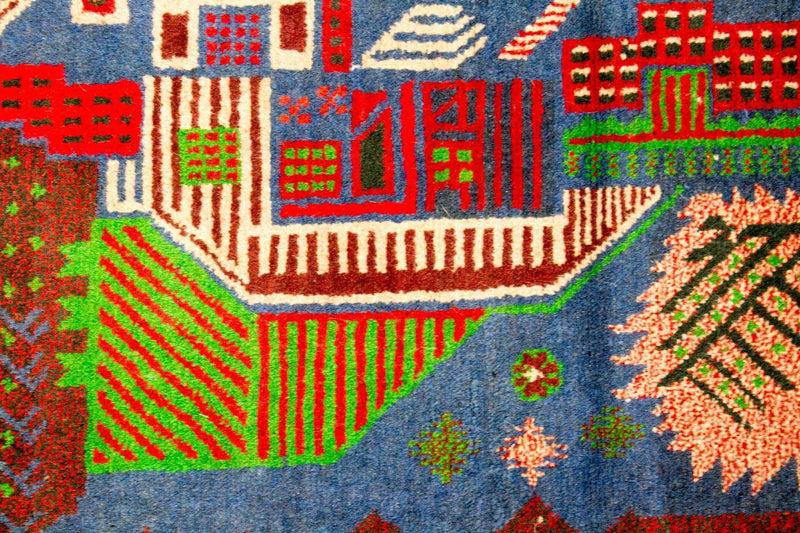 Dywan beludżycki - 135 x 89 cm - wielokolorowy