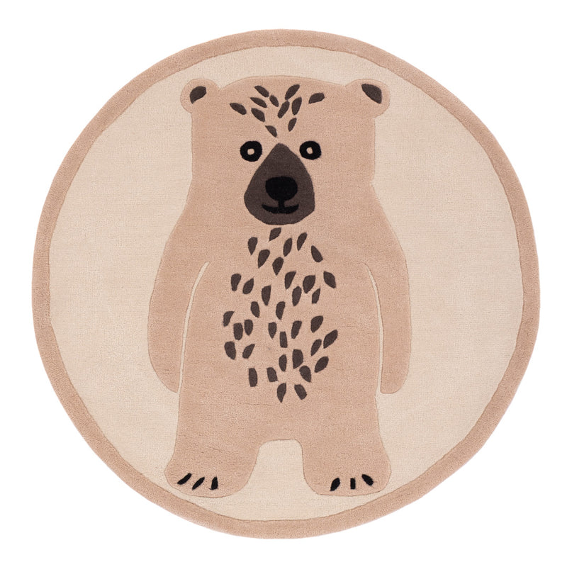 Kinderteppich Eisbär rund