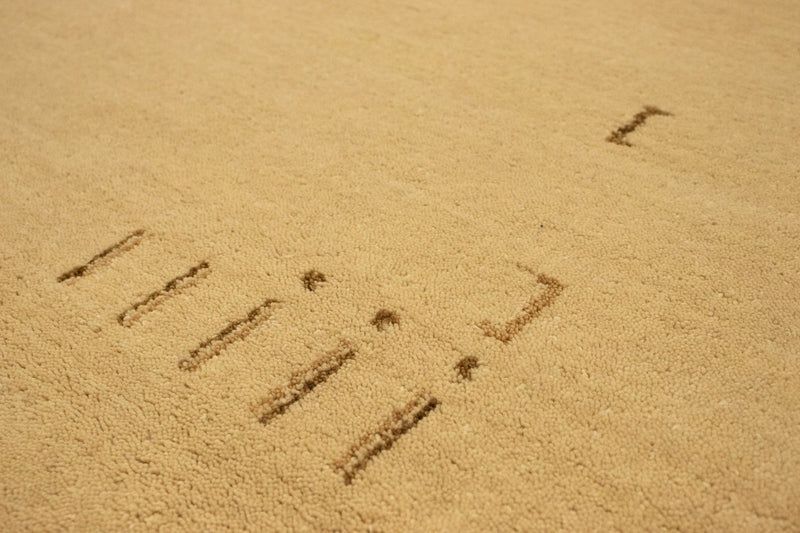 Biegacz Dywan Gabbeh - Miękki - 240 x 80 cm - jasnobrązowy